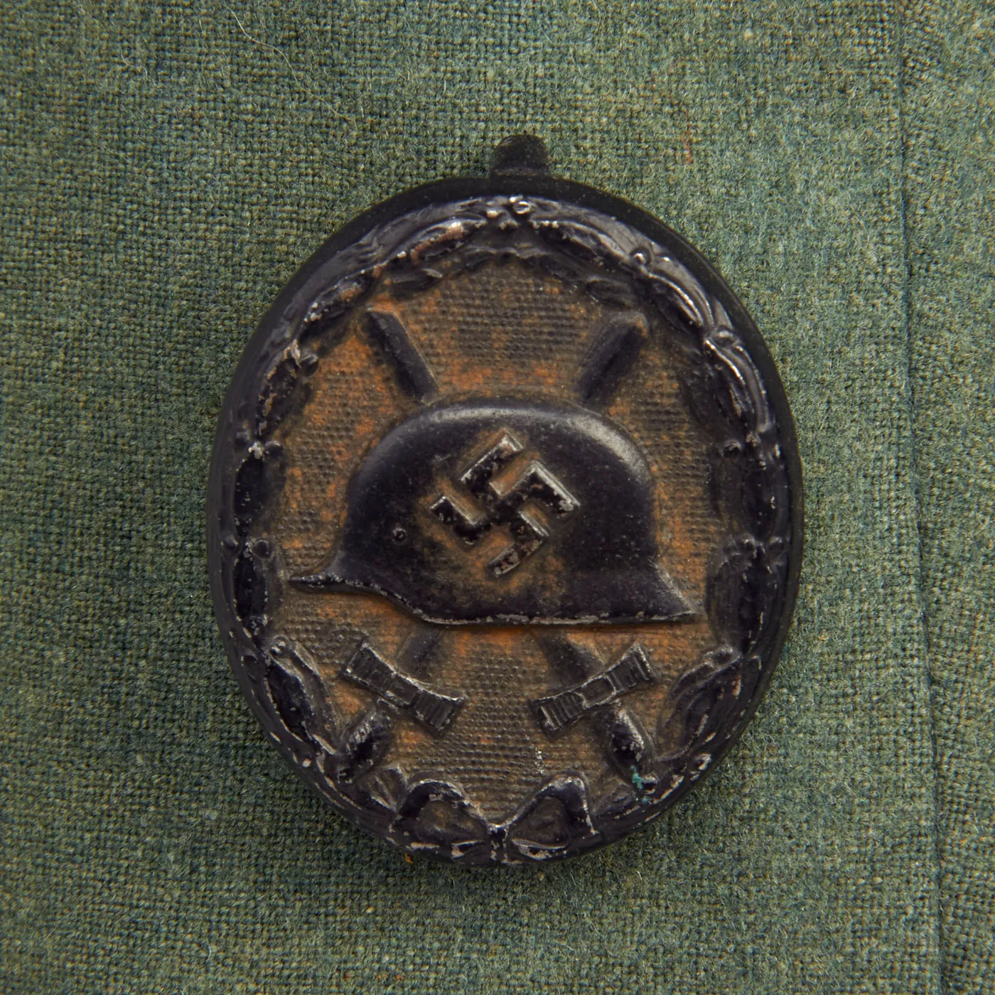 Original German WWII HEER Army Infantry Enlisted Mans Waffenrock With Black Wound Badge - Dated 1943