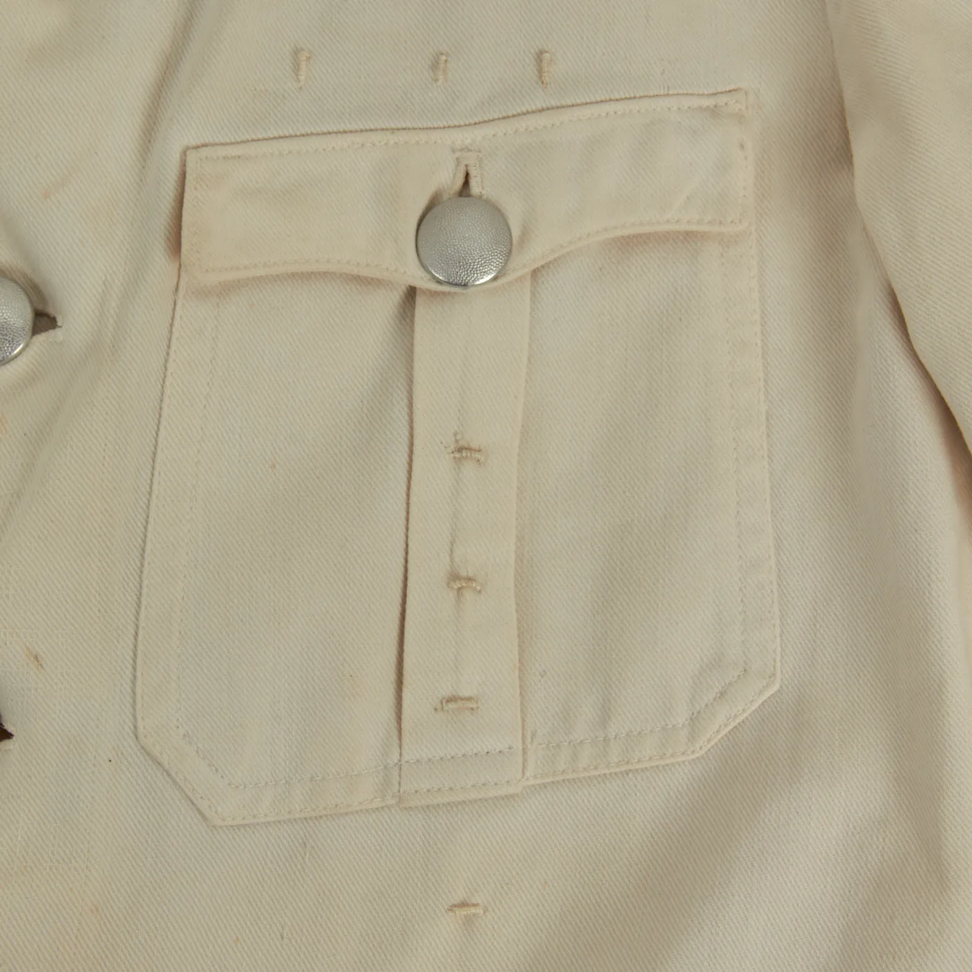 Original German WWII Heer Cavalry Officer Rittmeister Summer White Uniform with Breeches