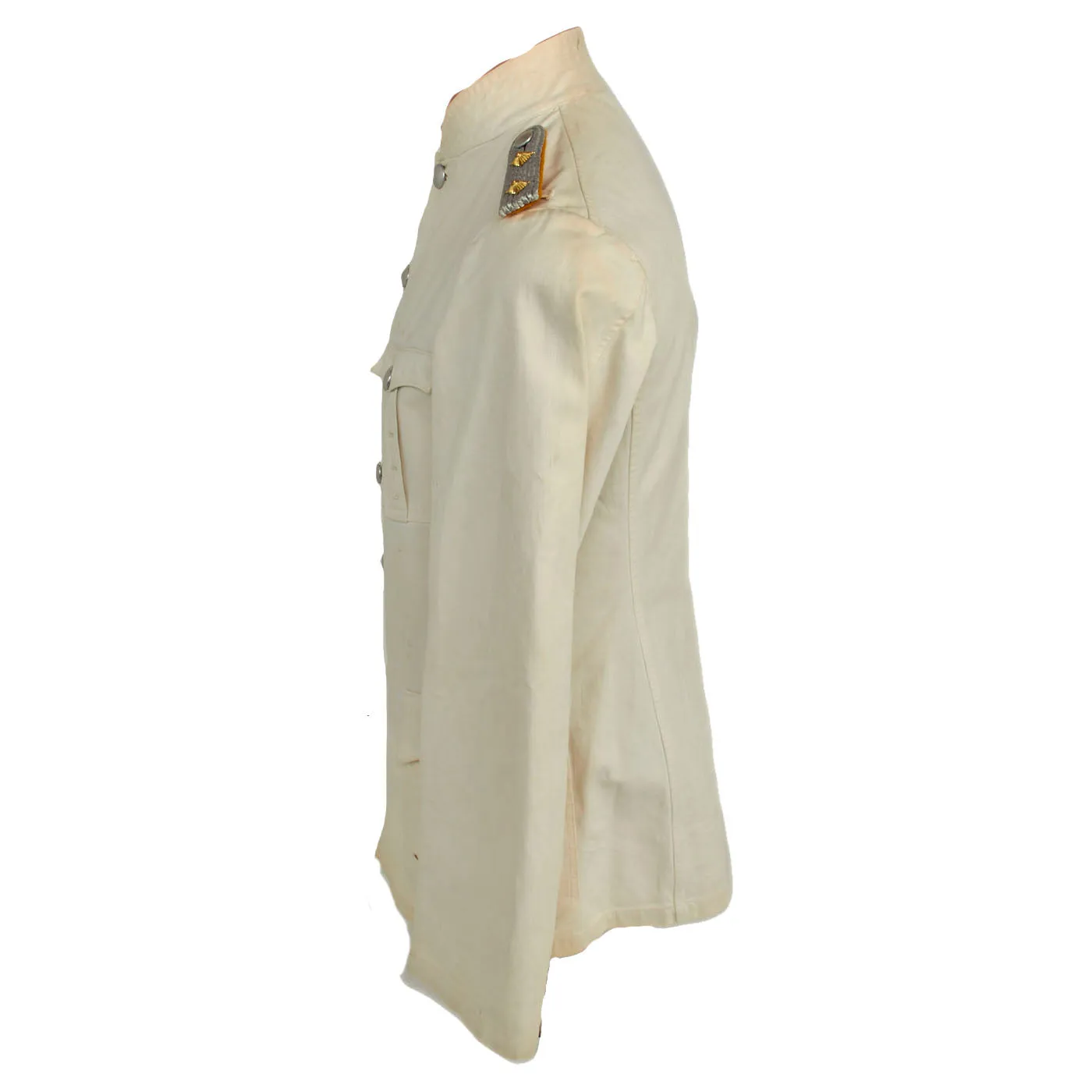 Original German WWII Heer Cavalry Officer Rittmeister Summer White Uniform with Breeches