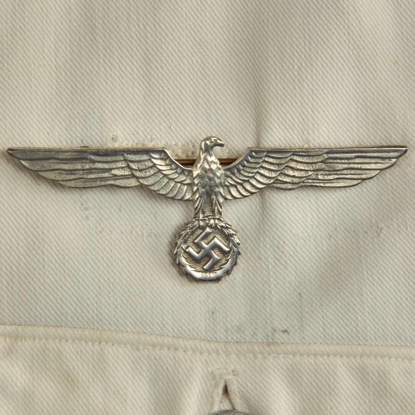 Original German WWII Heer Cavalry Officer Rittmeister Summer White Uniform with Breeches