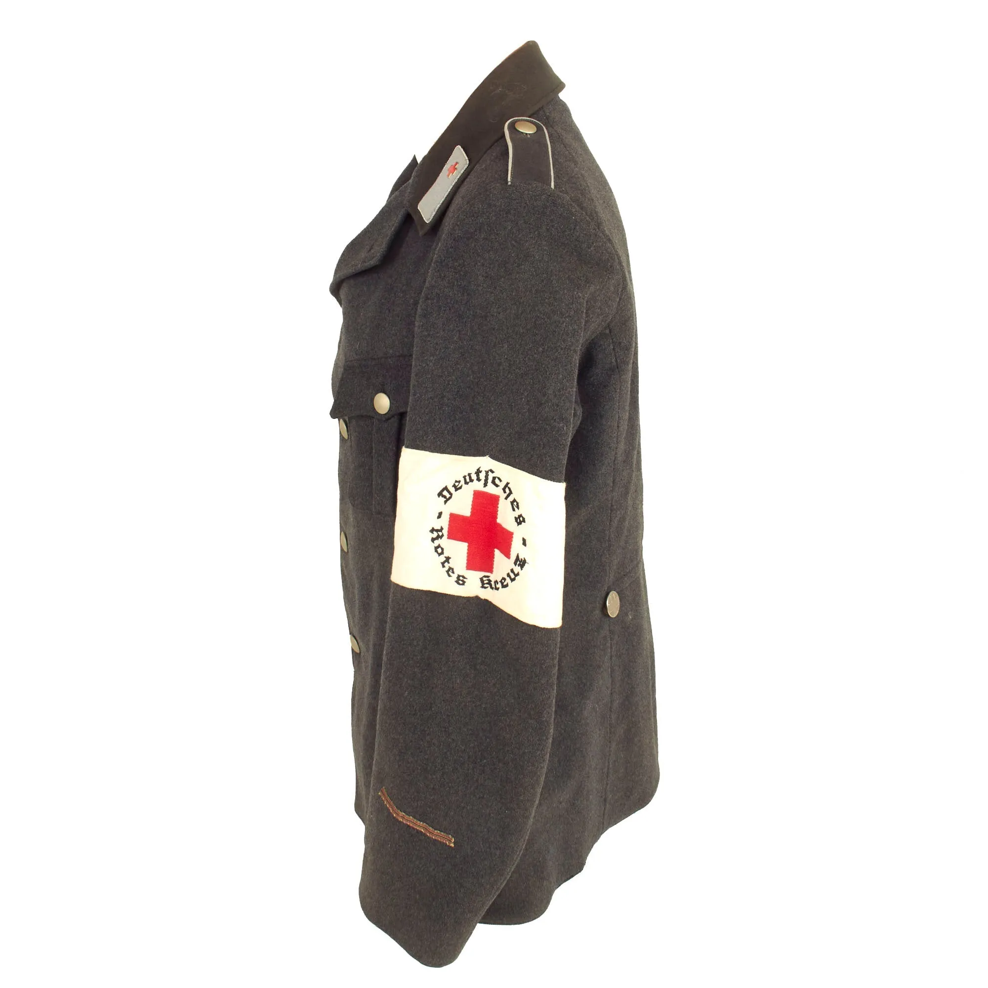 Original German WWII Red Cross Deutsches Rotes Kreuz Anwärter / Helfer Tunic From Sangerhausen 2 with Armband