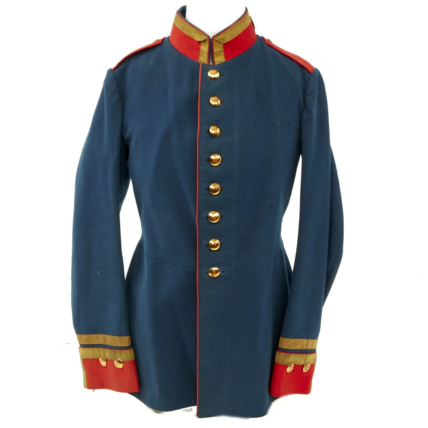 Original Imperial German Bavarian Cavalry NCO Regimentally Marked Dunkelblau Service Tunic