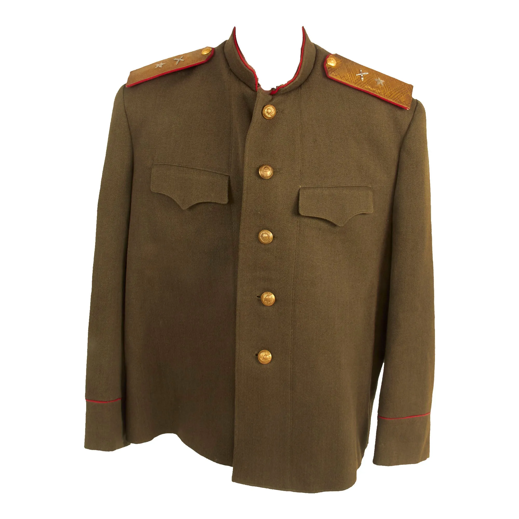 Original Soviet Russian Early Cold War Era M-1943 Kitel Artillery Major General Uniform Tunic - Officers’ “Gymnastyorka”