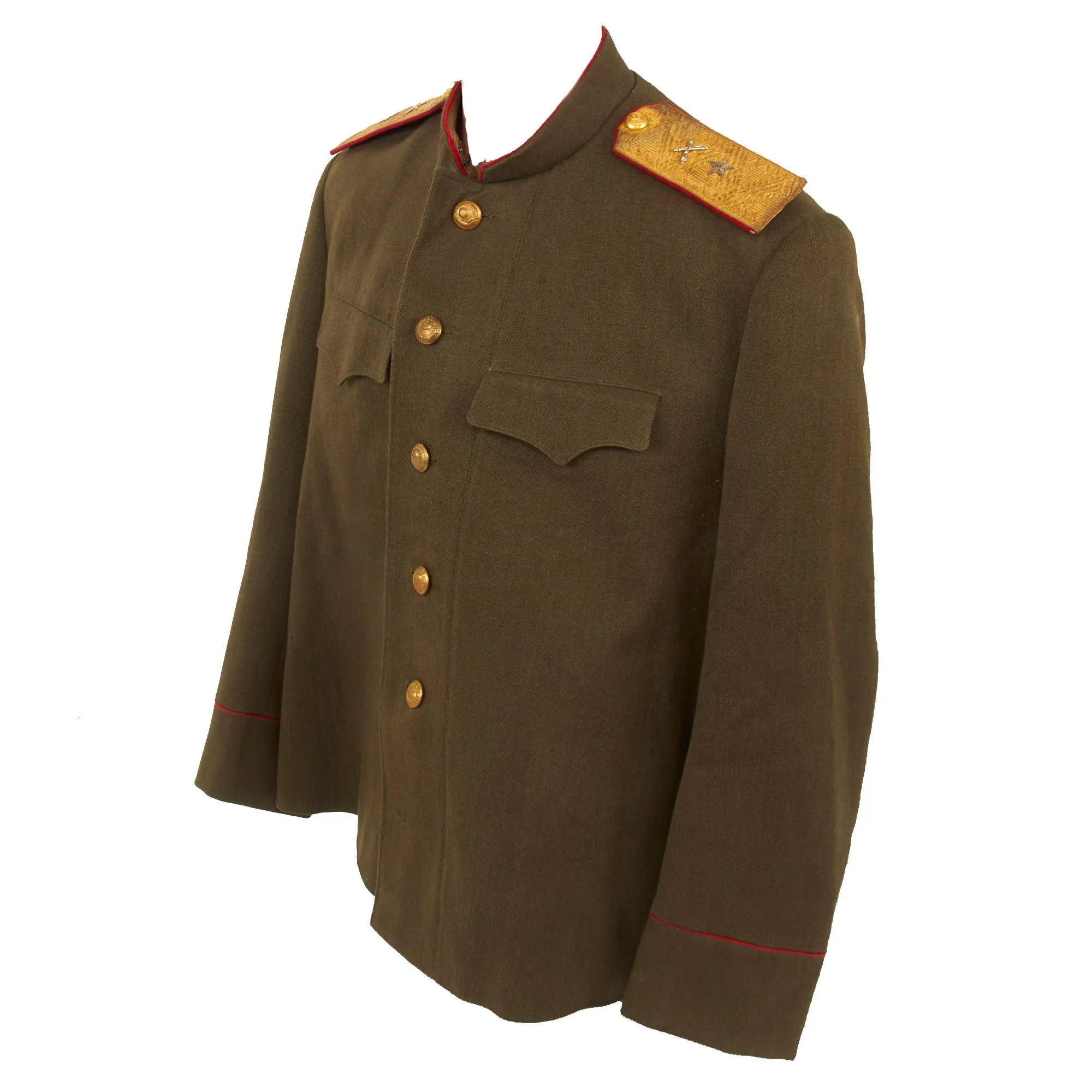 Original Soviet Russian Early Cold War Era M-1943 Kitel Artillery Major General Uniform Tunic - Officers’ “Gymnastyorka”