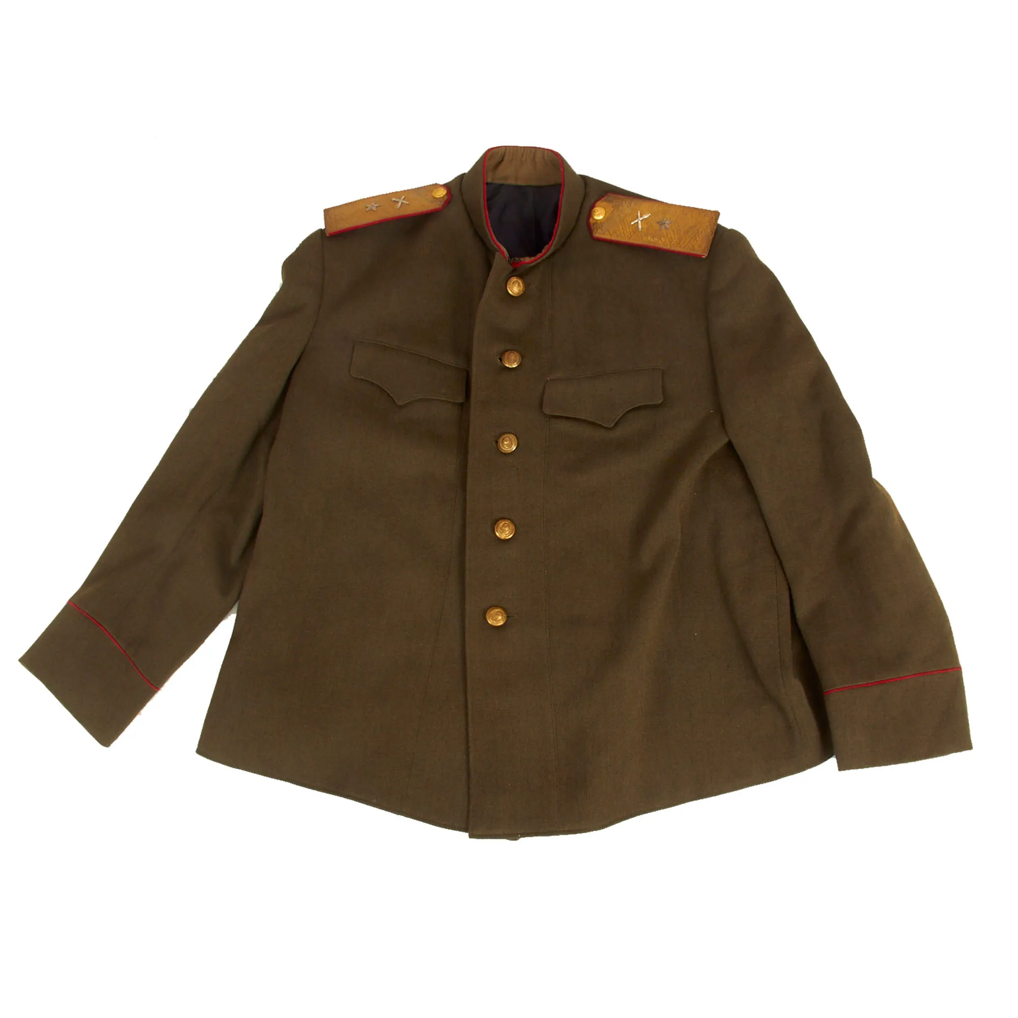 Original Soviet Russian Early Cold War Era M-1943 Kitel Artillery Major General Uniform Tunic - Officers’ “Gymnastyorka”