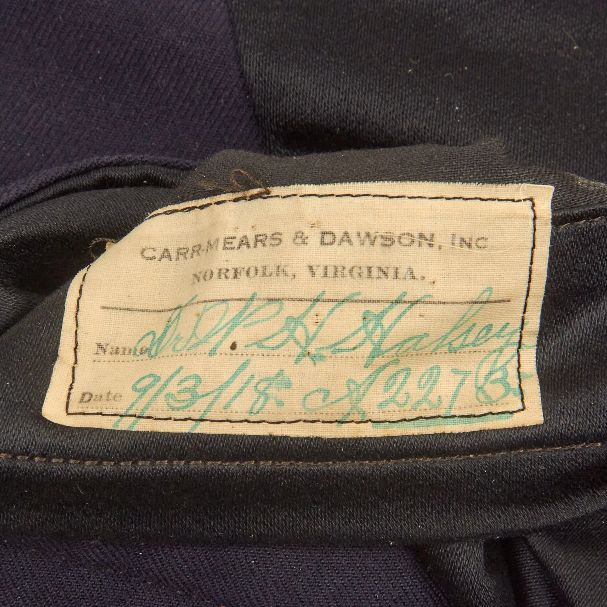 Original U.S. Spanish American War Named US Navy Medical Officer M-1895 Tunic - Lt. Cdr. Dr. William H. Halsey, Asst. Surgeon on Hospital Ship USS Solace (AH-2)