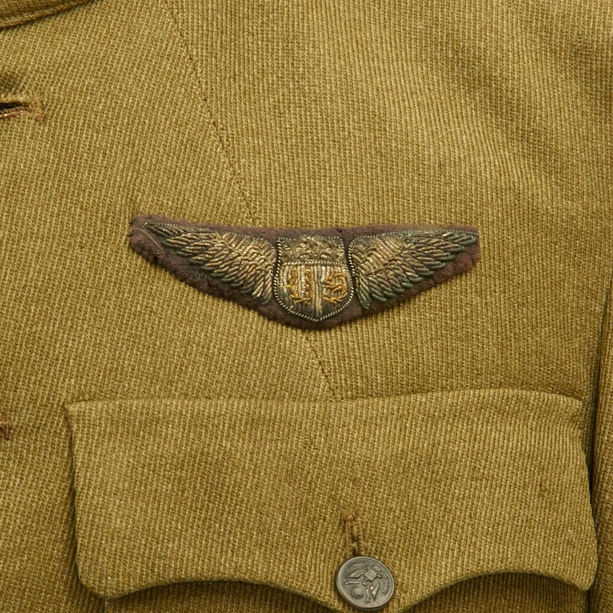 Original U.S. WWI 96th Aero Squadron Named Pilots Tunic with 2 Aerial Victories