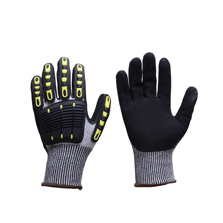 Outdoor Cycling TPR Cut-proof Wear-Resistant Gloves, Size: S(1008)