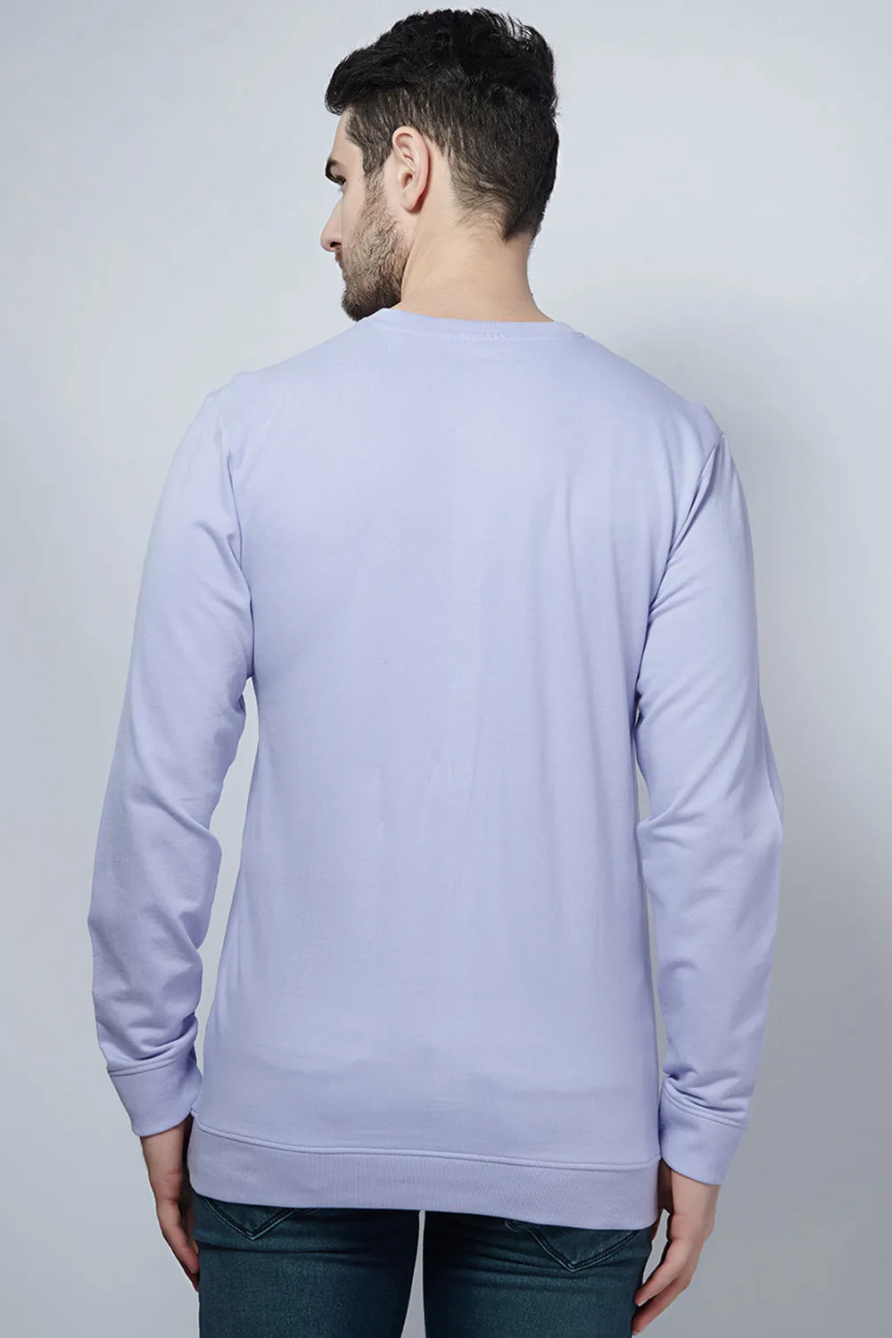 Pastel Lavender Crew Neck Sweatshirt