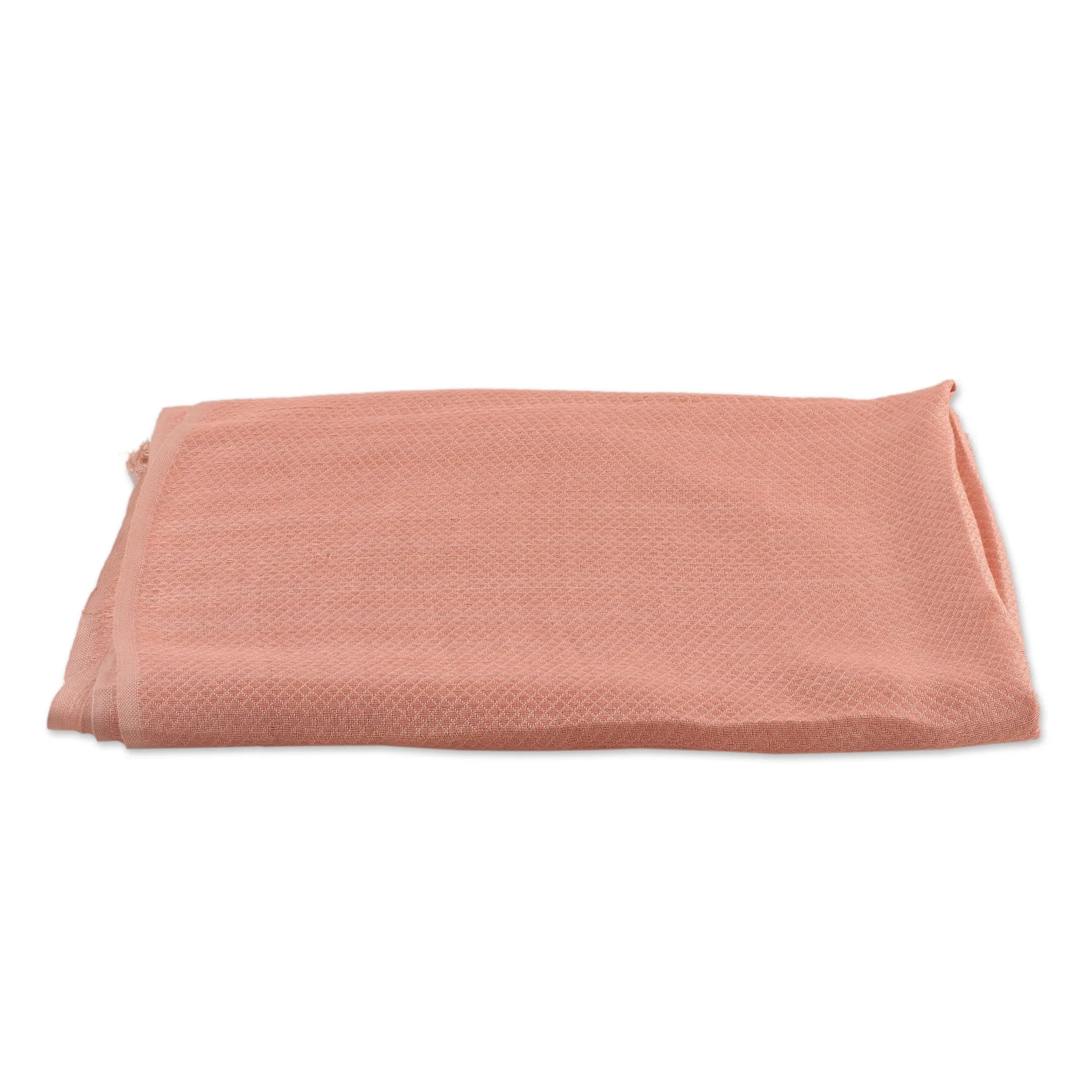 Peach and Blush Patterned Viscose Shawl from India - Glamorous Diamonds | NOVICA