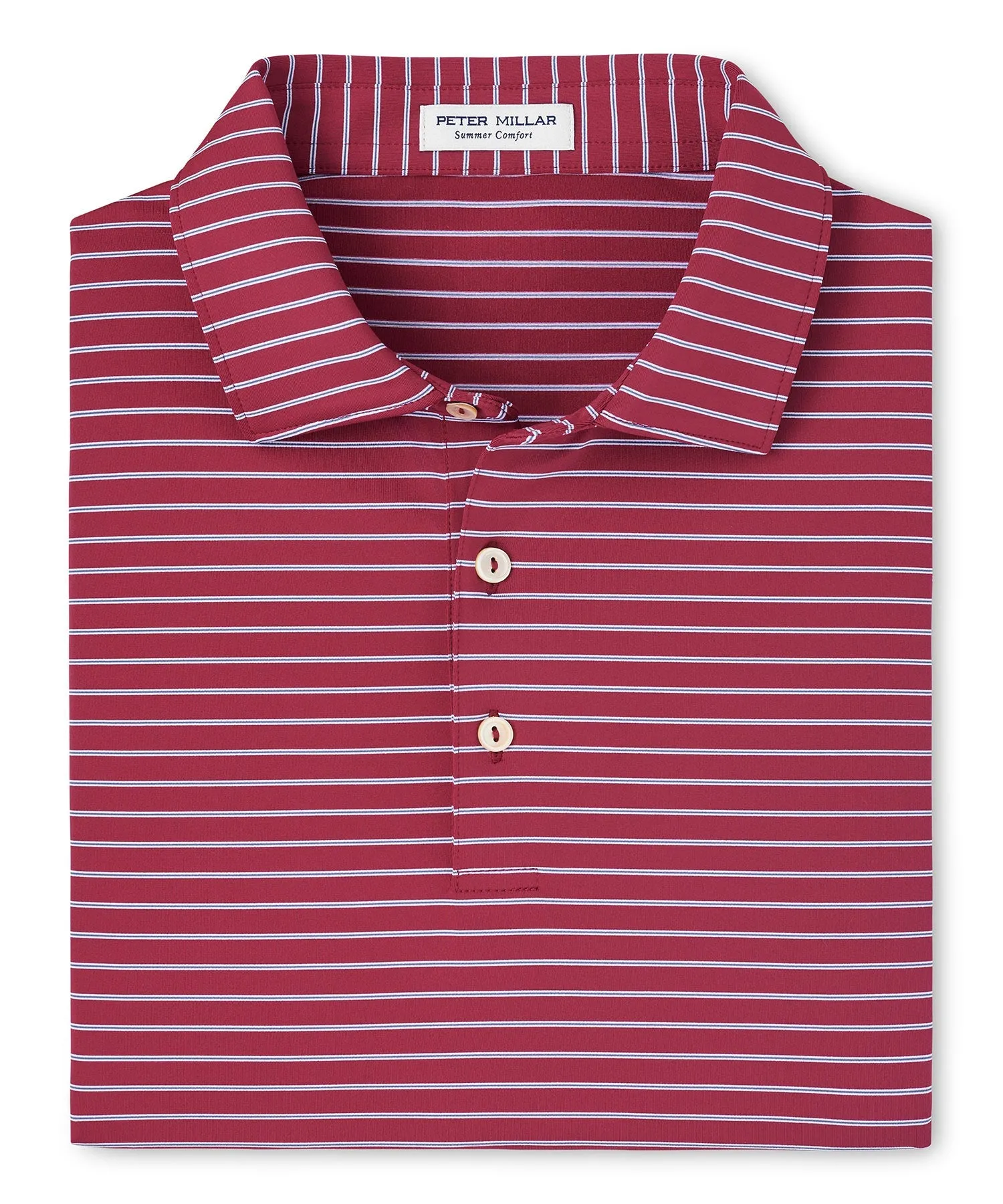 Peter Millar Short Sleeve Drum Stripe Performance Polo Knit Shirt