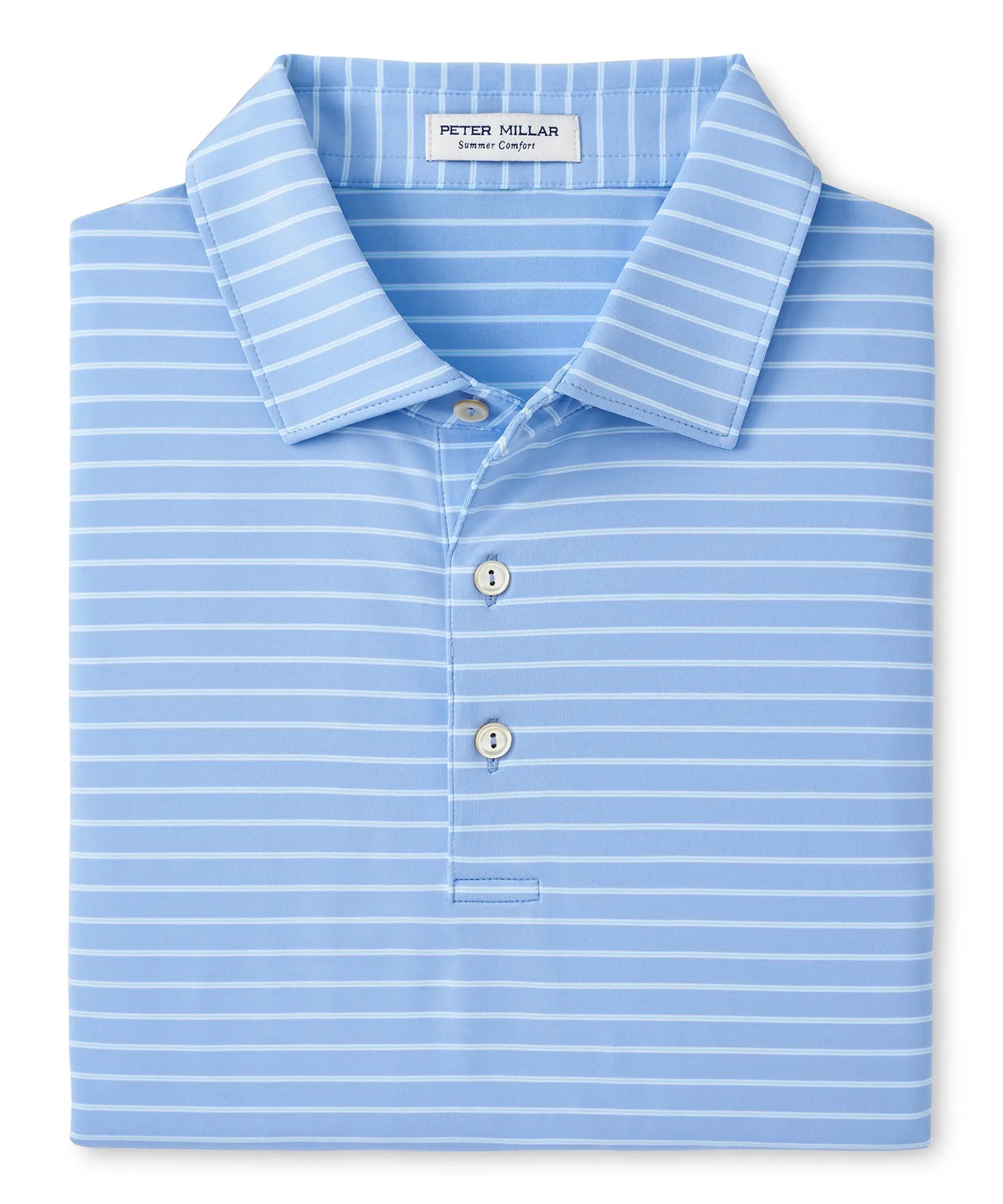 Peter Millar Short Sleeve Drum Stripe Polo Knit Shirt