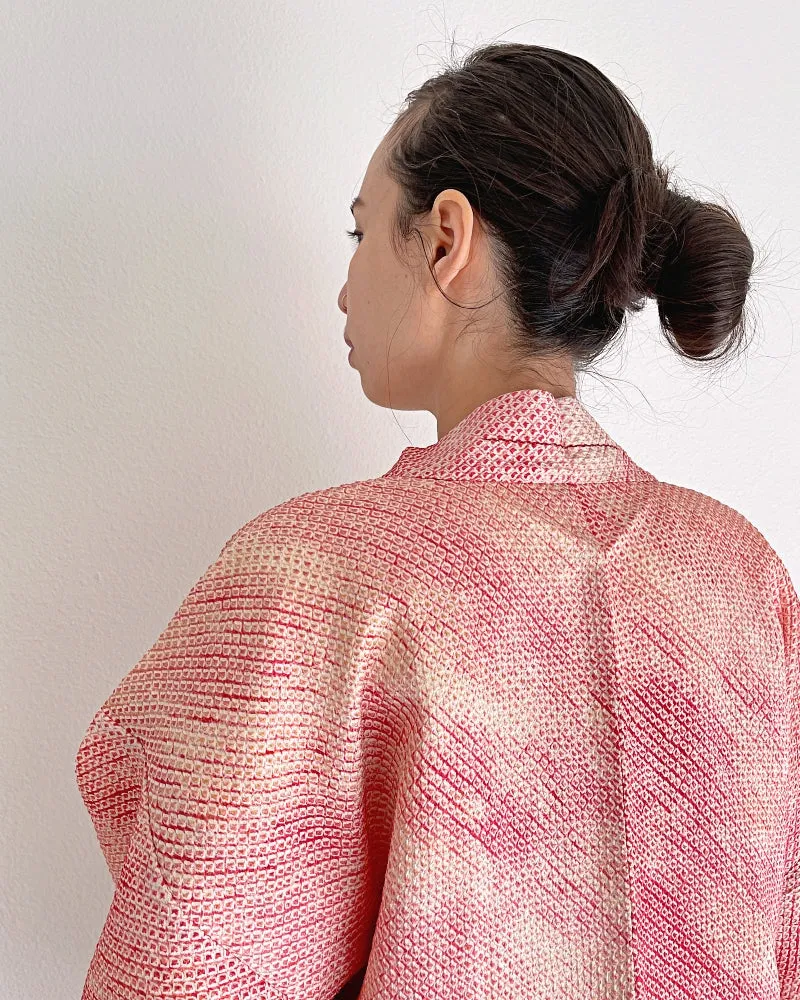 Pink Bamboo Haori Kimono Jacket