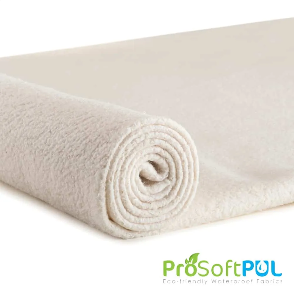 ProSoft® Organic Cotton Sherpa Waterproof ECO-PUL™ Silver Fabric (W-521)