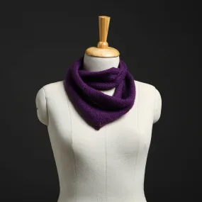 Purple - Kumaun Hand Knitted Woolen Neck Warmer 16