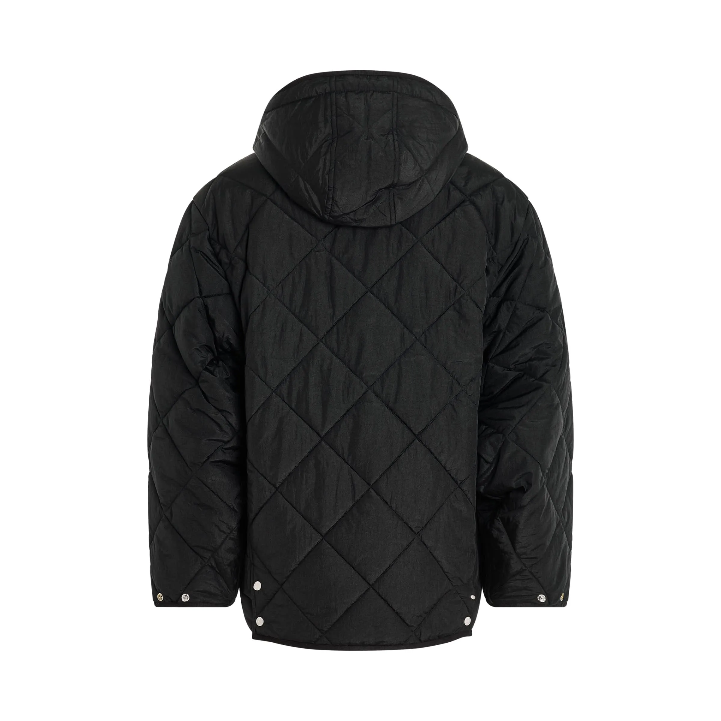 Quilted Liner Jacket in Black