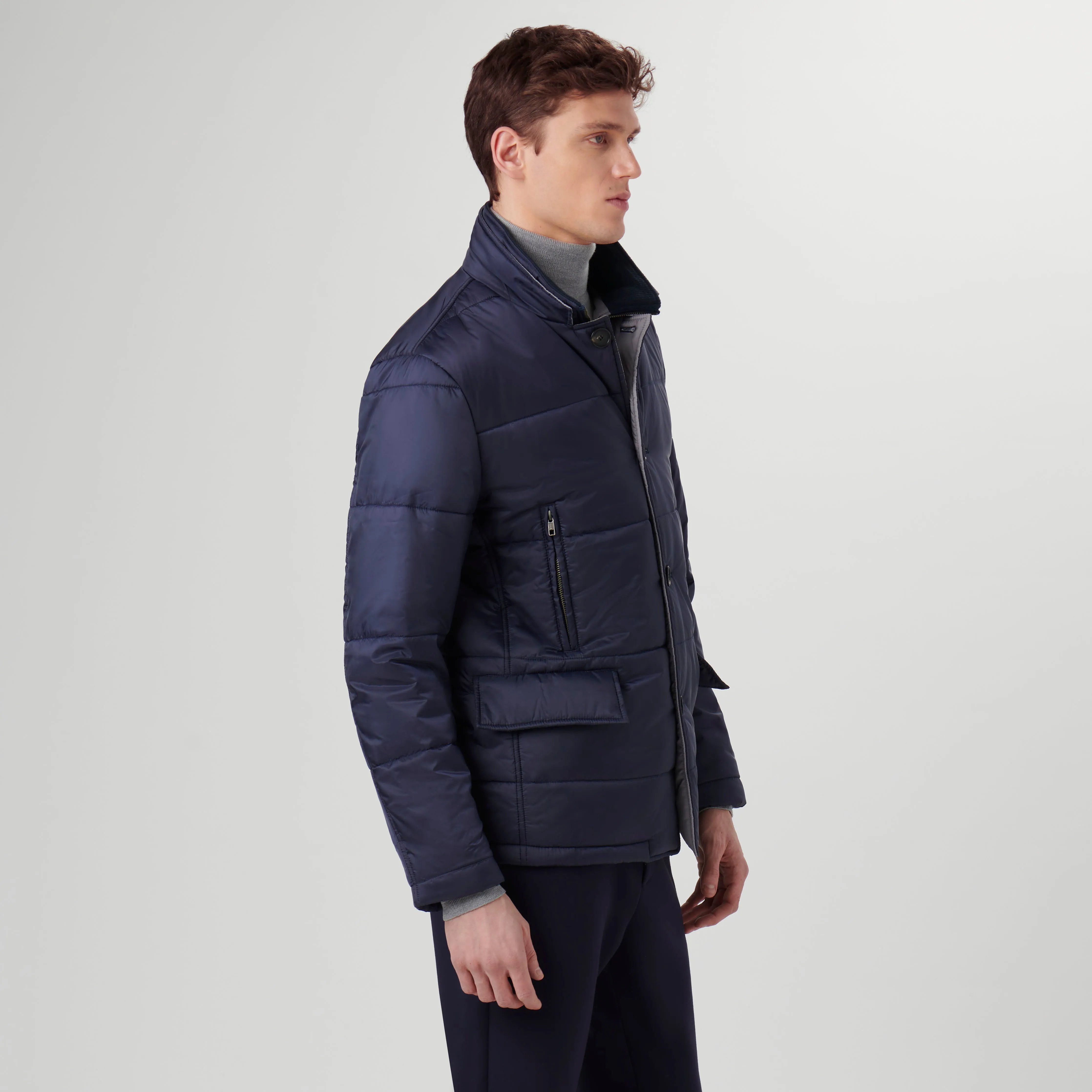 Quilted Three Quarter Jacket