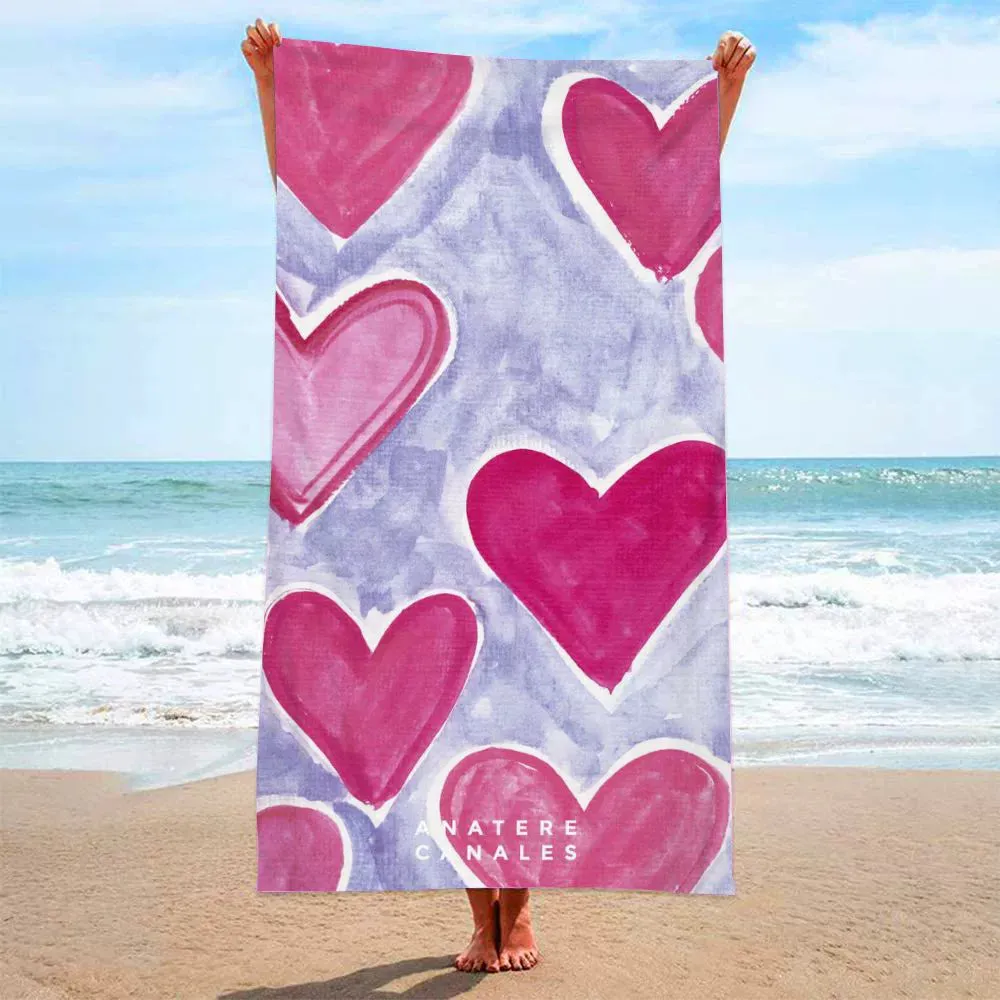 Rainbow Radiance - Microfiber Terry Cloth Beach Towel