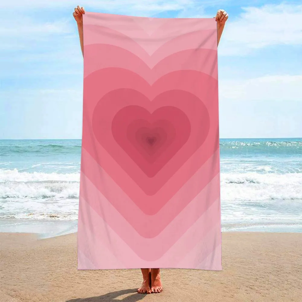 Rainbow Radiance - Microfiber Terry Cloth Beach Towel