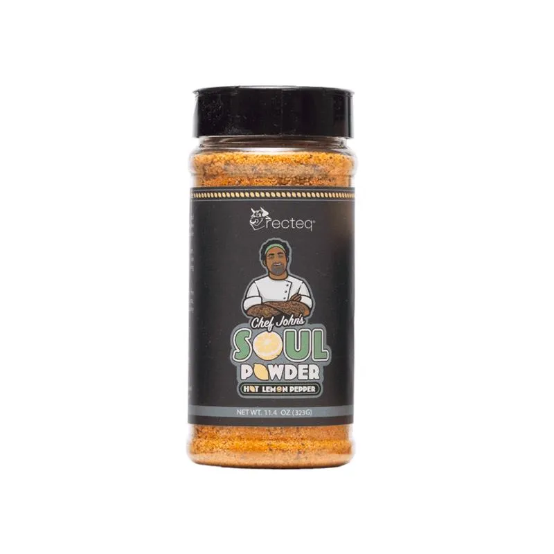 Recteq Chef Johns Soul Hot Lemon Pepper BBQ Rub 11.4 oz