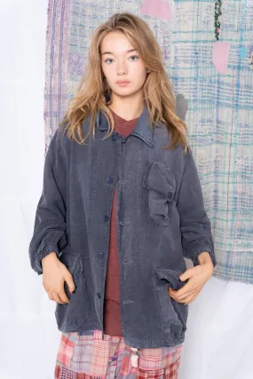 Reporter Jacket Wild Silk & Hemp Navy