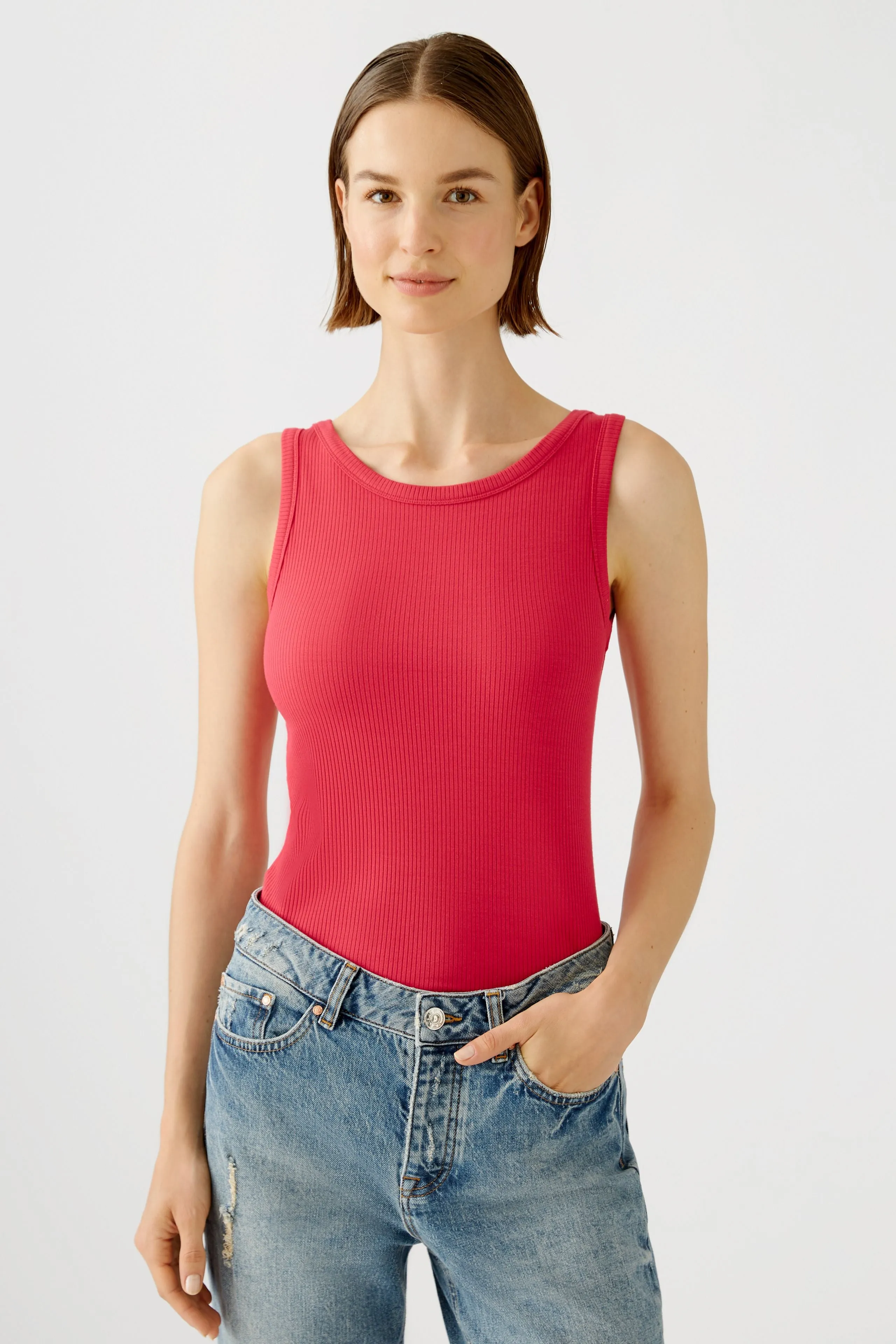 Ribbed Vest - Pink