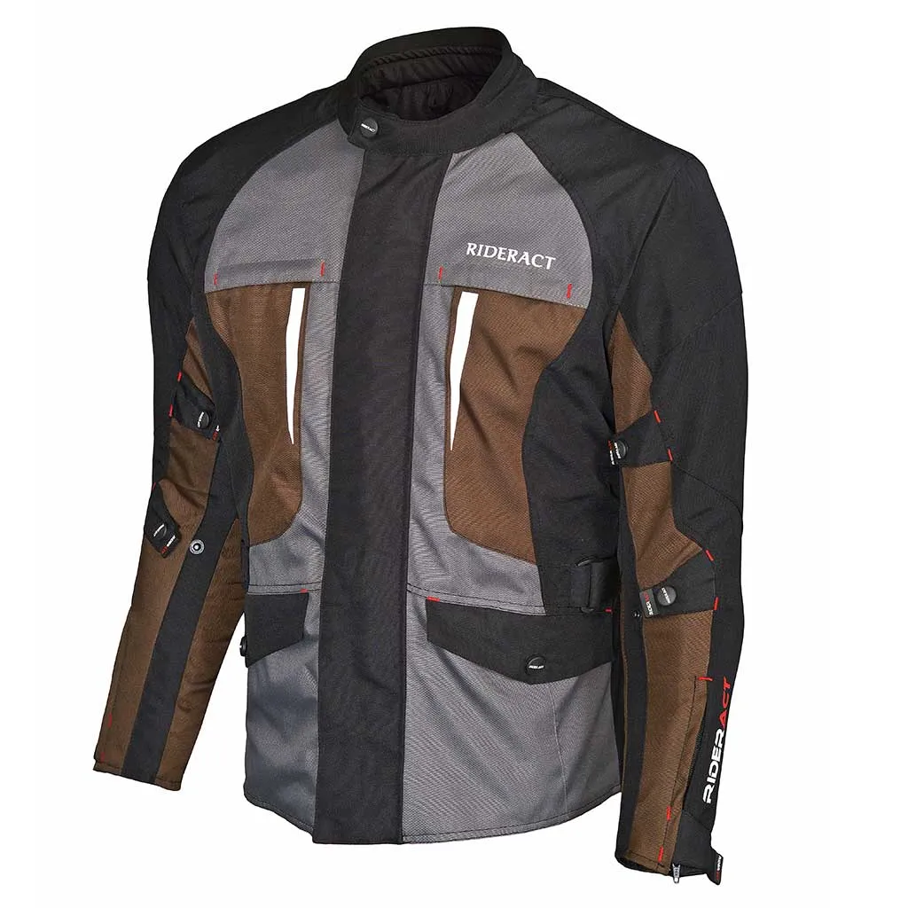 RIDERACT® Touring Waterproof Motorcycle Jacket Textile Expeditor