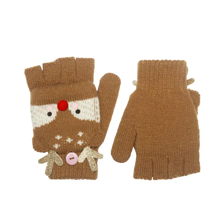 Rockahula Little Reindeer Knitted Gloves 3-6 Years