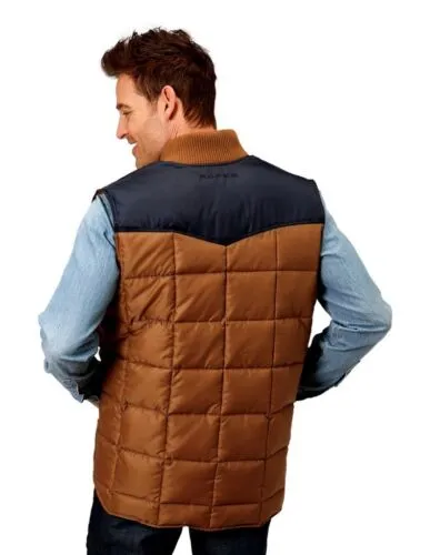 Roper Quilted Vest Brown