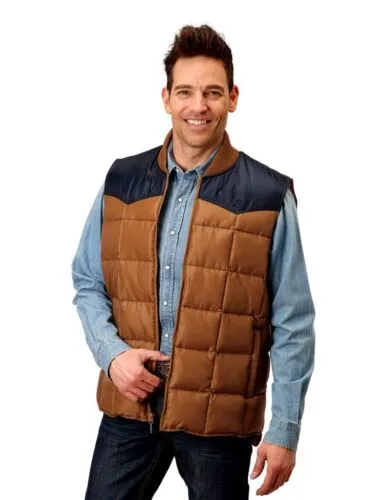 Roper Quilted Vest Brown