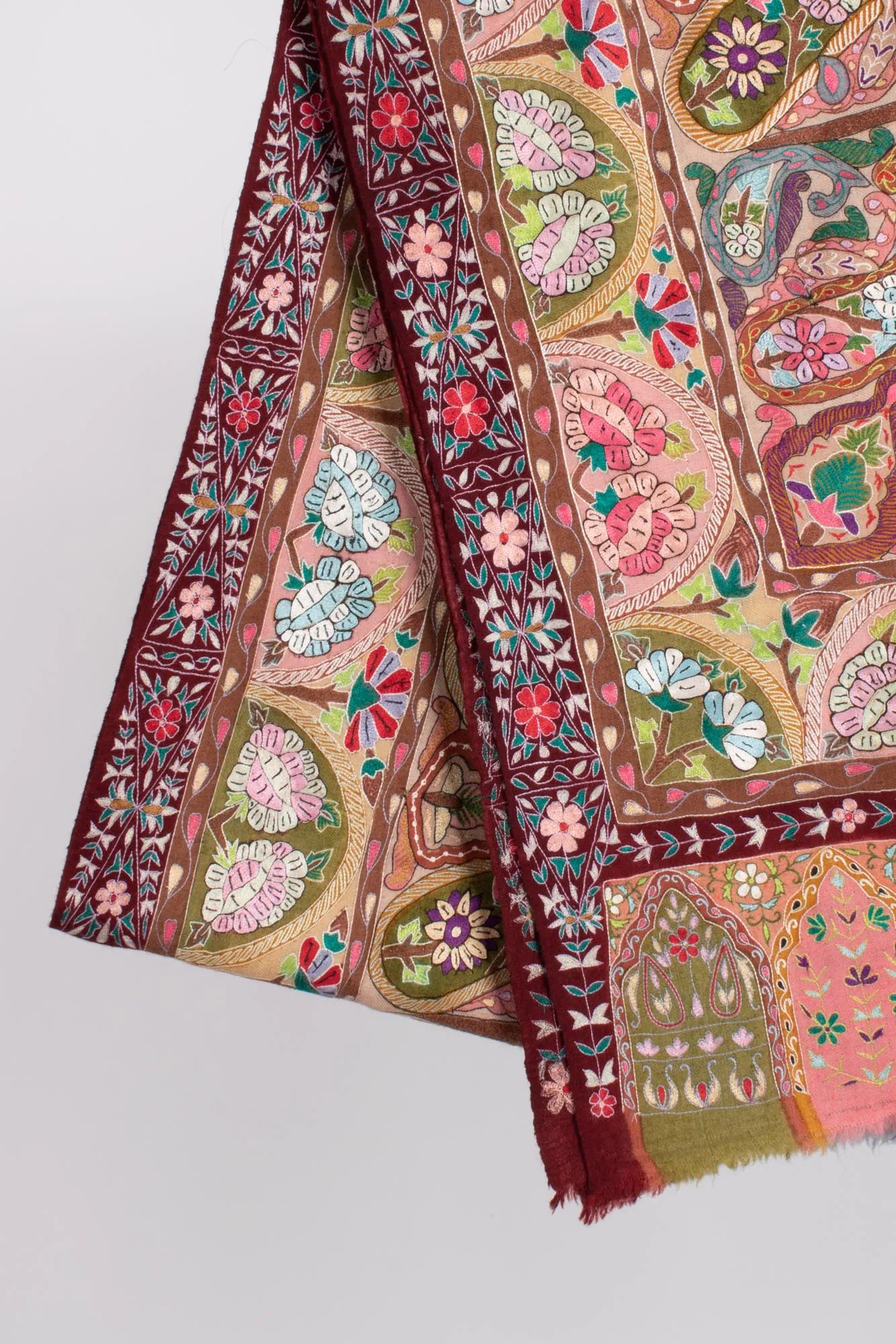 Royal Kalamkari Artistic Work Pashmina - ALBANS