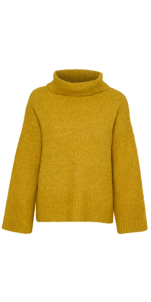 Saint Tropez Wool Blend Sweater, mustard