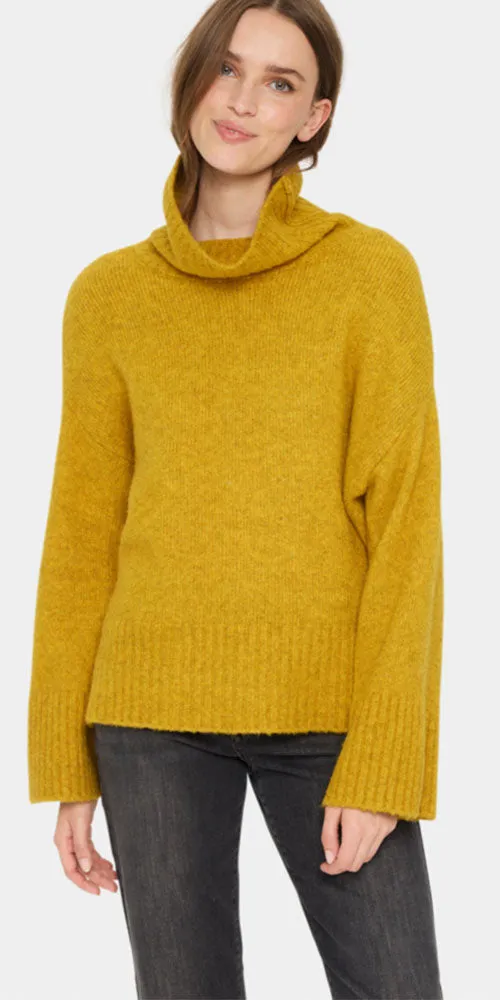 Saint Tropez Wool Blend Sweater, mustard