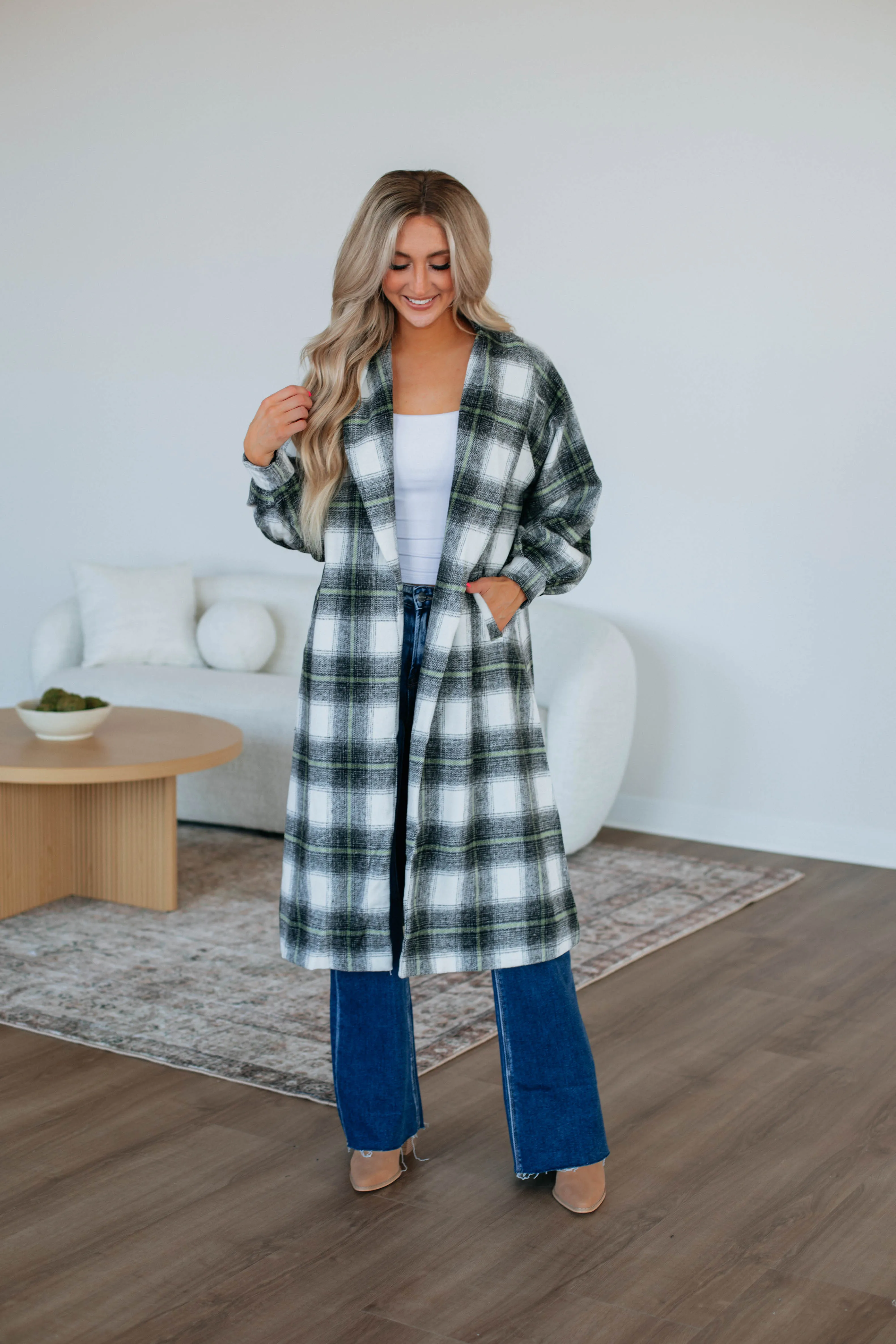 Salama Plaid Coat