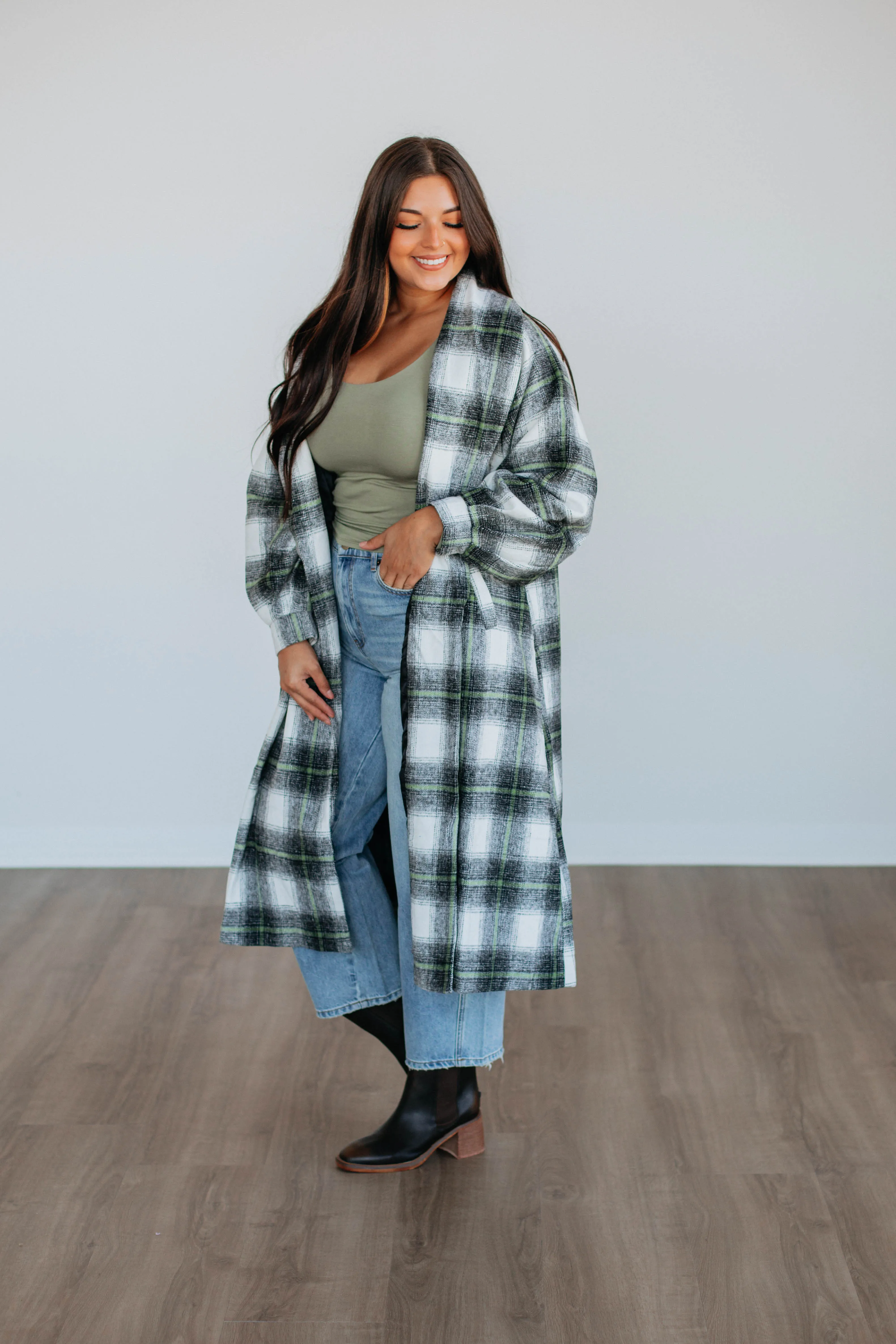 Salama Plaid Coat