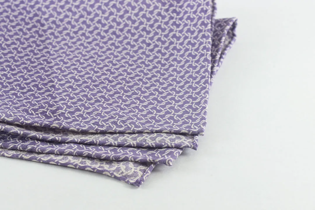 Scarf: Purple Links (last piece)