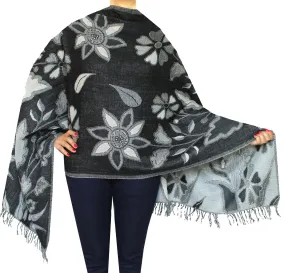 Shawls Scarves Jamawar Wool Wrap India Clothing Gift (76 x 28 inches)