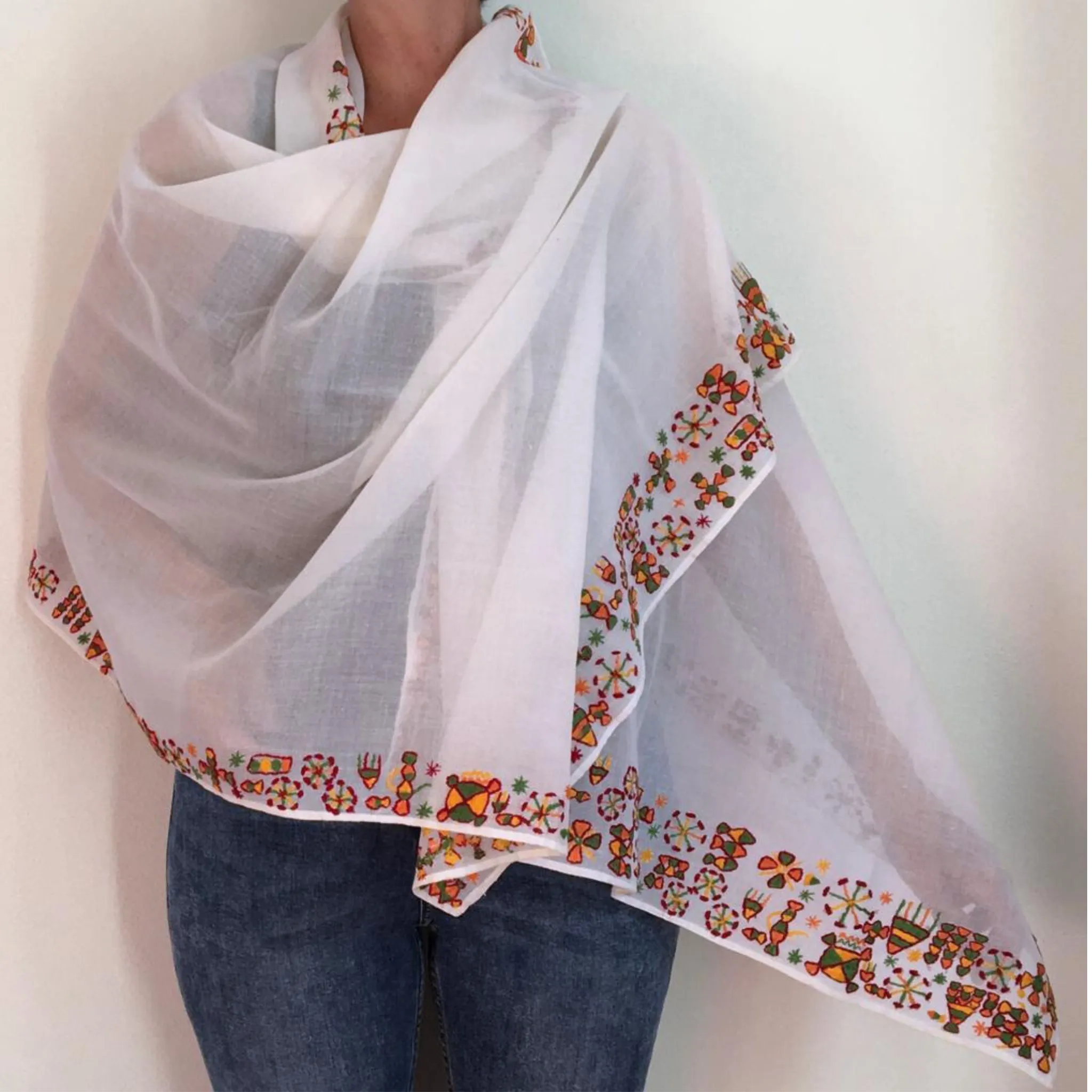 Siwa Border Shawl