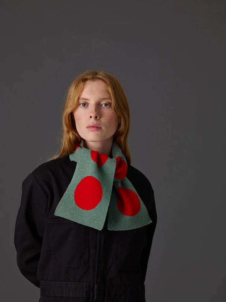 Small Spot Scarf Poppy & Balearic Sample Sale