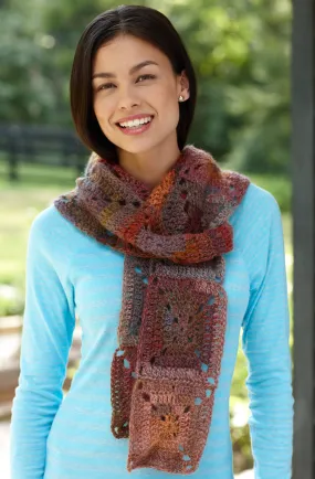 Sunset Squares Scarf Pattern (Crochet)