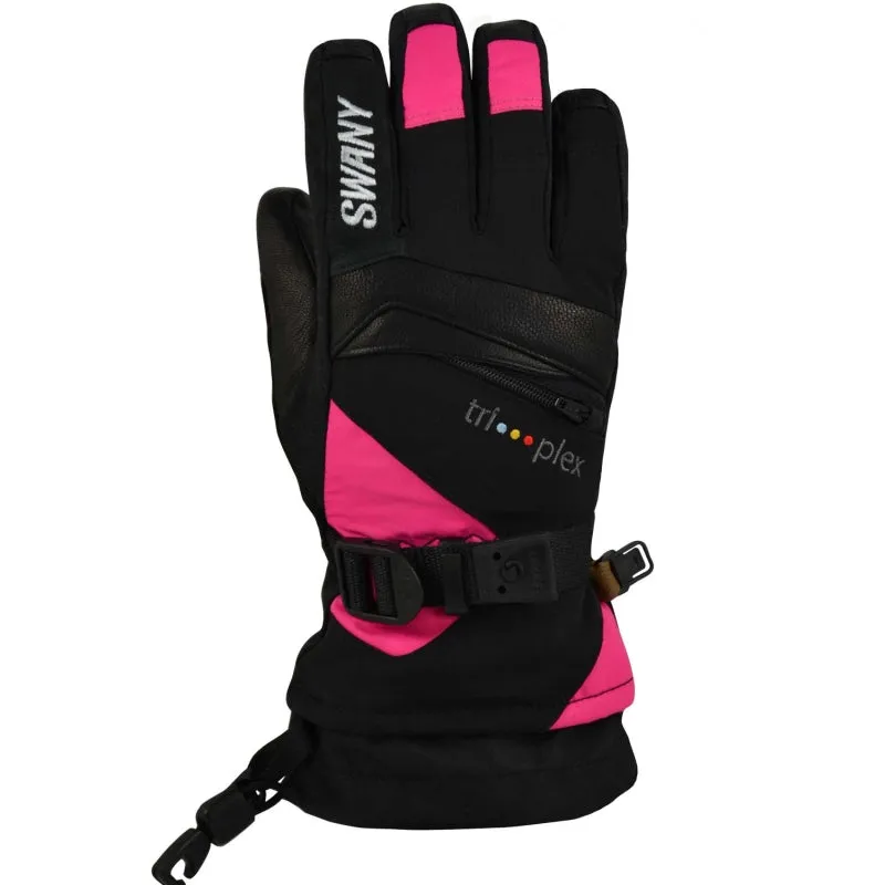 Swany X Change Glove Junior Black/Magenta X-Large