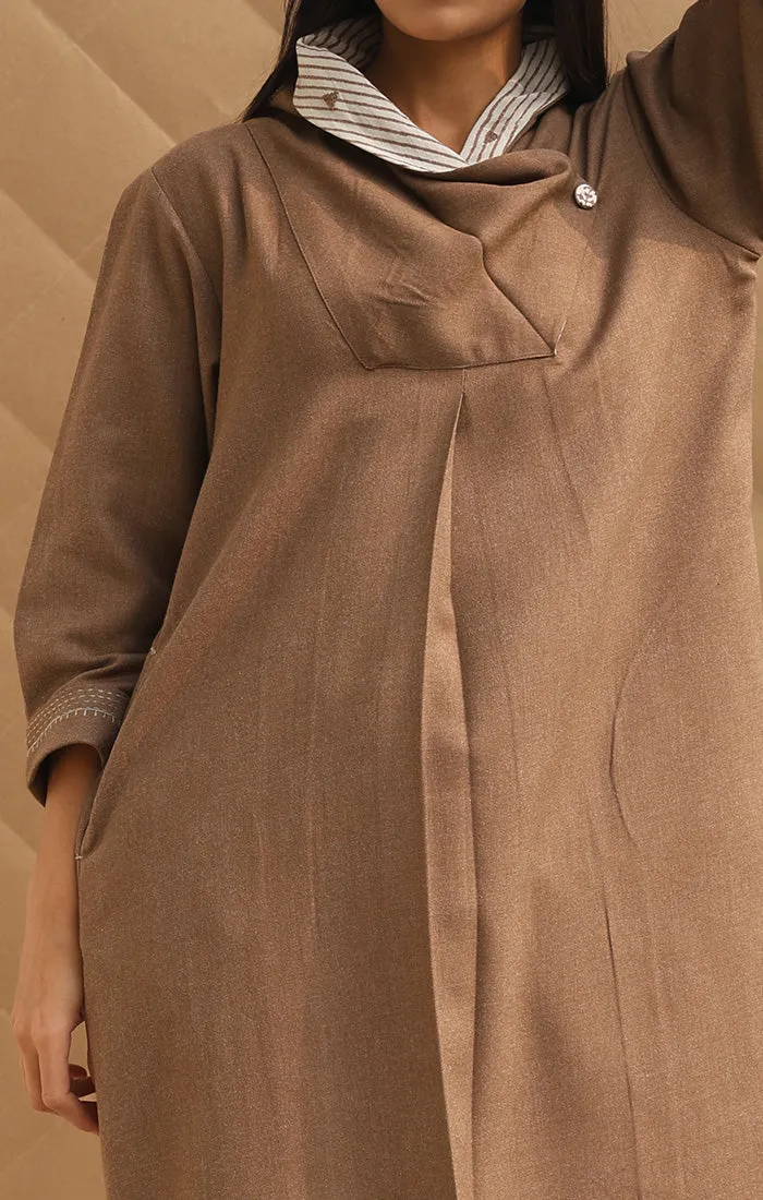 Tan wool Twill Tunic