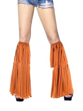 Tassel-Decorated Vintage Trouser Leg Warmers