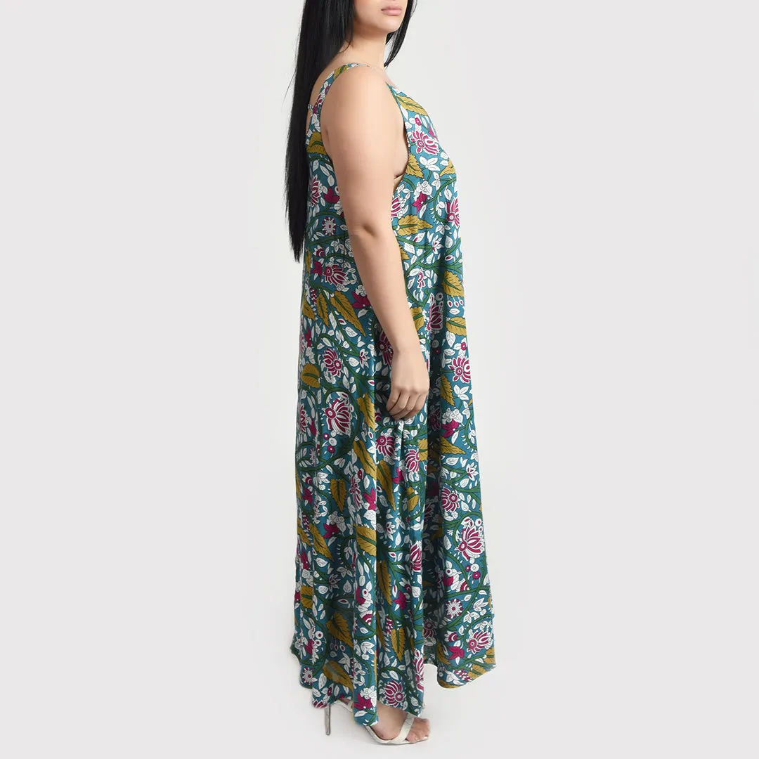 Teal Maxi Dress Size 14-30 SM8