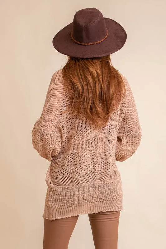 TEEK - Knit Netted Cardigan