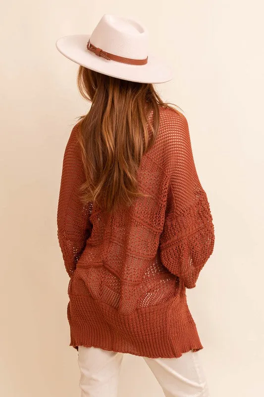 TEEK - Knit Netted Cardigan