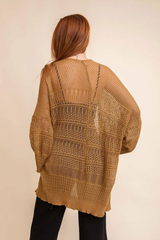 TEEK - Knit Netted Cardigan