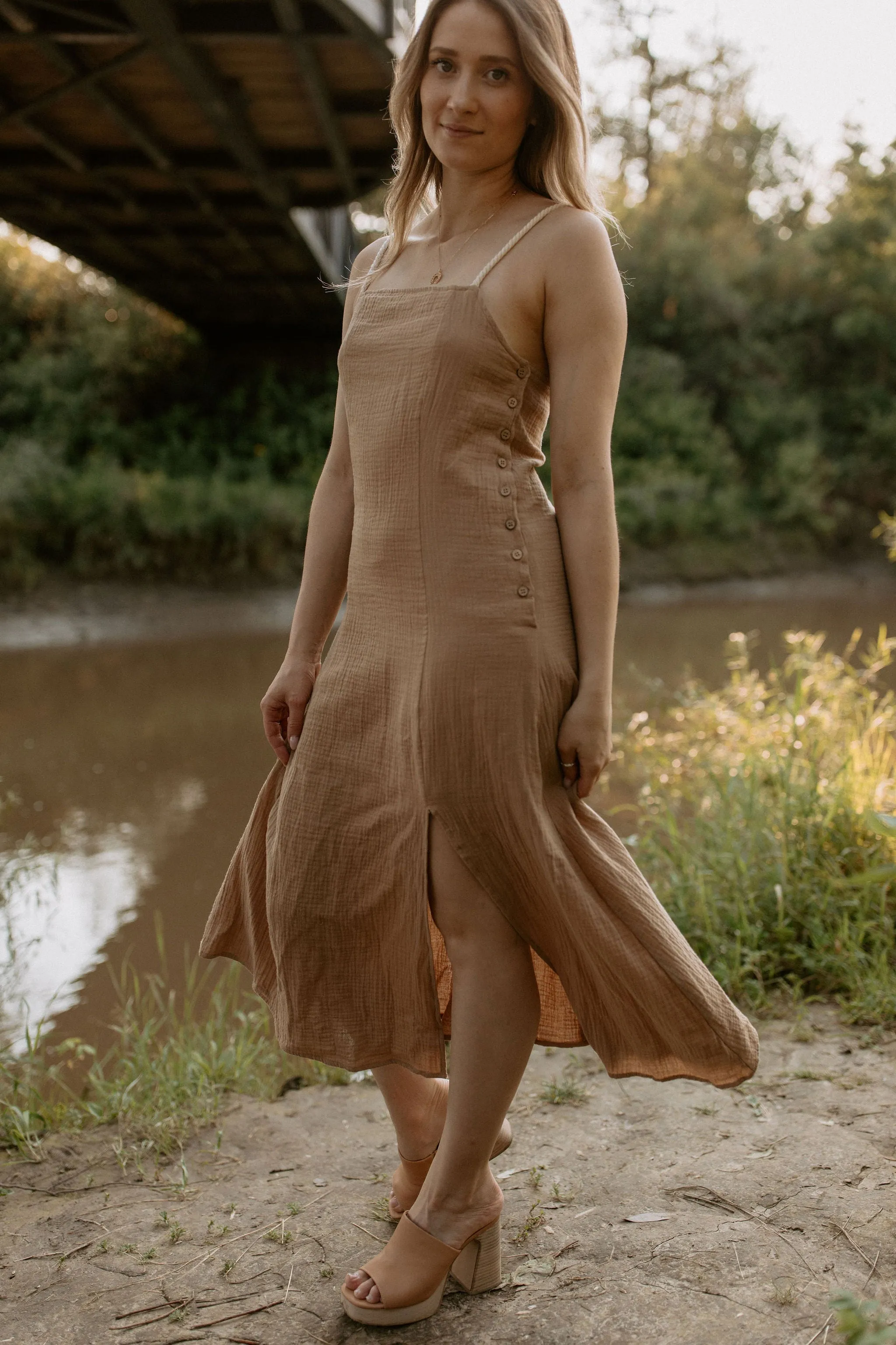 The Ariele Dress - Taupe