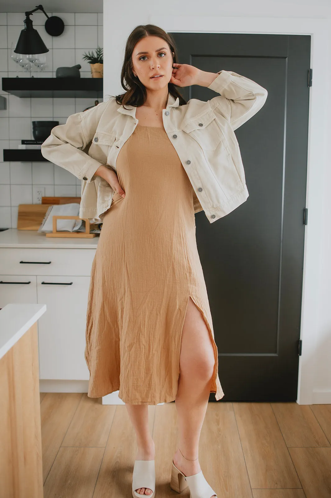 The Ariele Dress - Taupe