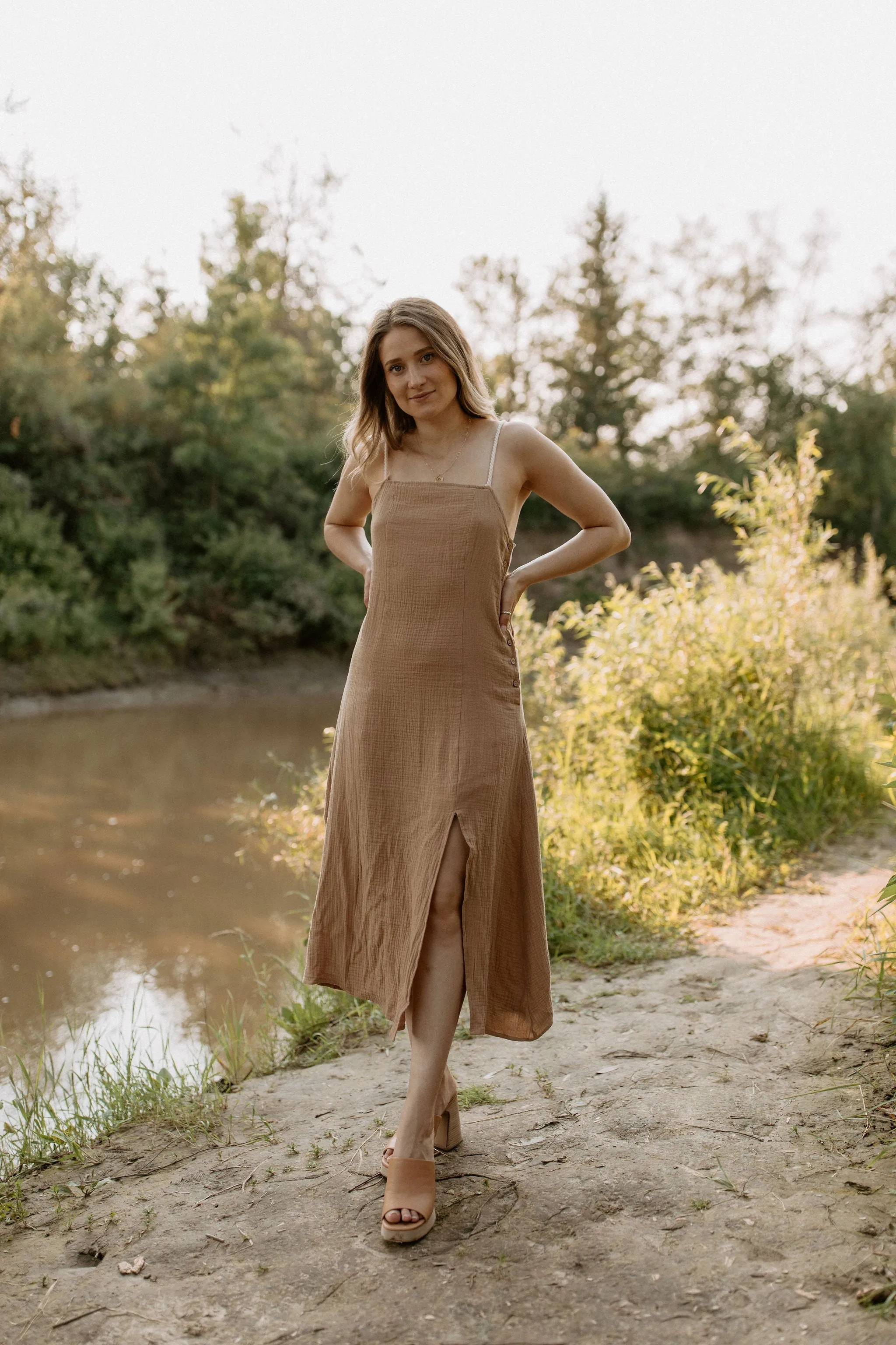 The Ariele Dress - Taupe